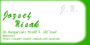 jozsef misak business card